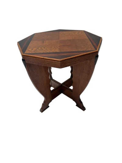 Art Deco Amsterdamse School Coffee Table in Oak, 1920s